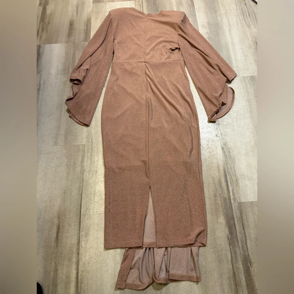 Glamorous Long Sleeve Dress in Mauve‎ - Picture 3 of 9